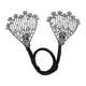 thumbnail image 1 of Pinza para el cabello con forma de moño y diamantes de imitación, elegantes pinzas para el cabello estilo francés, accesorios para el cabello con forma de bola, decoración para fiestas,, 1 of 7
