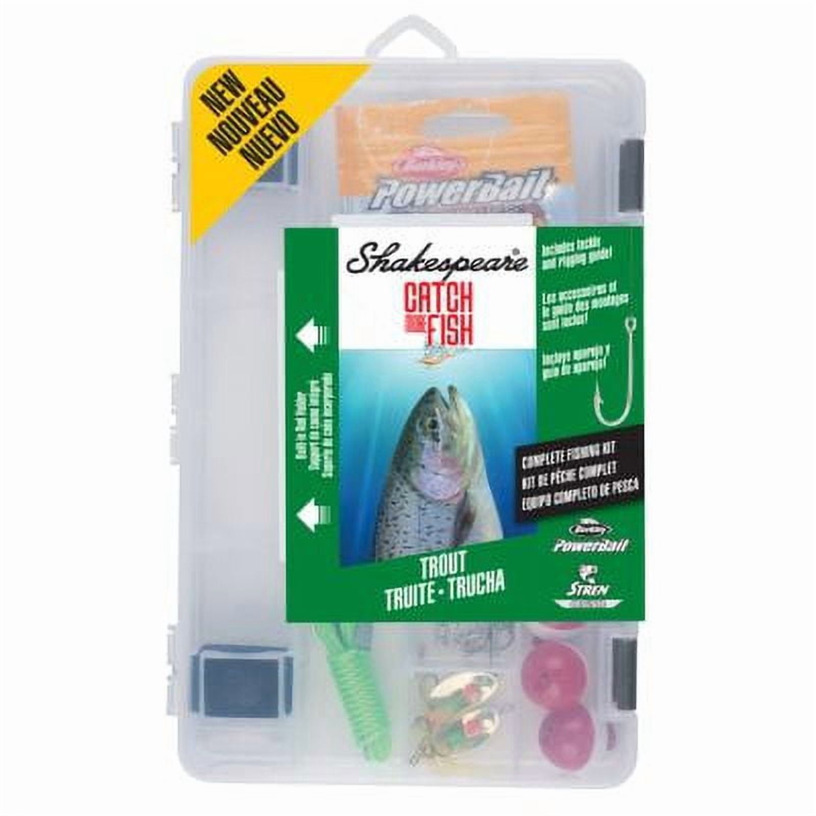 Shakespeare Catch More Fish™ Trout West Spinning, 6'6" Light Fishing Rod, 25 Size Reel