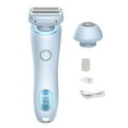 thumbnail image 2 of Silk Glide Epilator Hair Removal Device For Women, 2-In-1 Electric Shaver, Wet & Dry Use, Gentle On Skin, Legs Underarms Face Bikini, Blue And Pink, 2 of 4