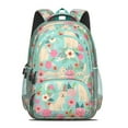 thumbnail image 2 of Golden Retriever Dog and Flowers Backpack for School,Cute School Bag,Schoolbag with Adjustable Shoulder Straps & Padded Back,16.9 Inch, 2 of 5