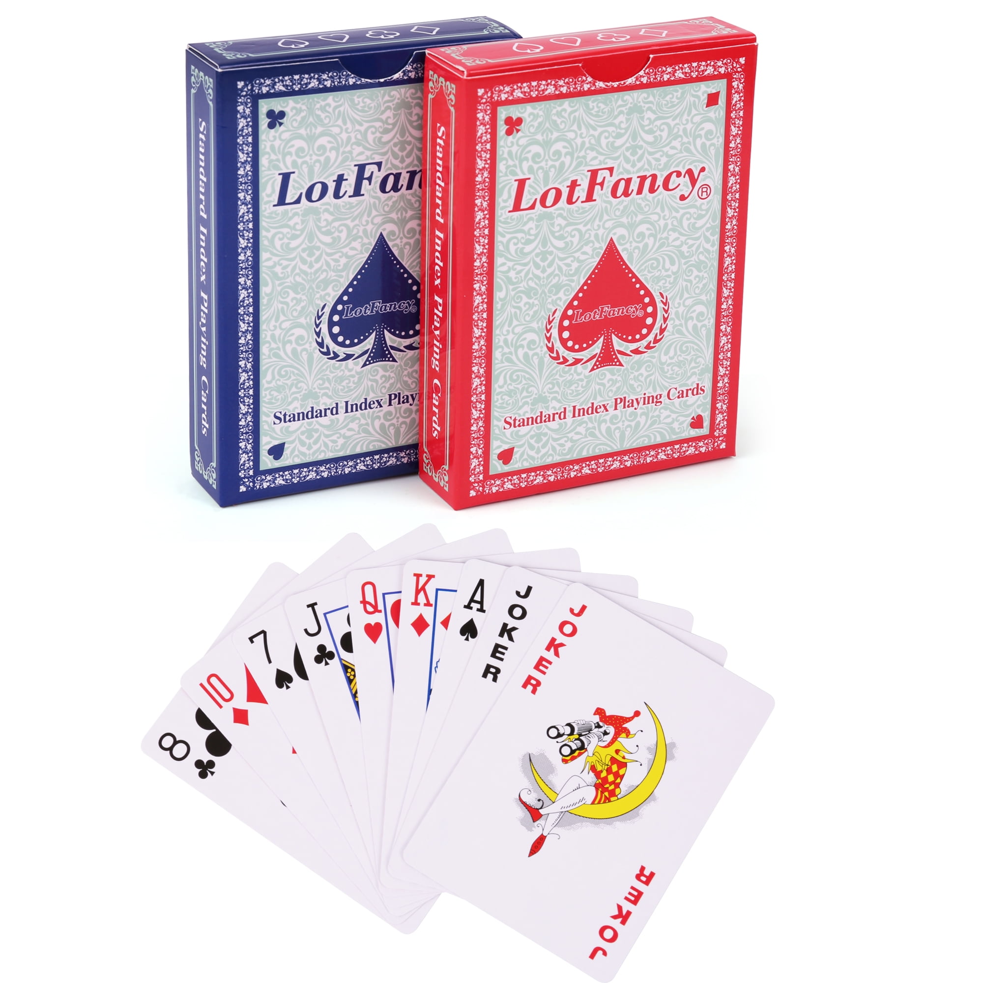 Jumbo Face Red Back Poker Cards Games Regular Cartamundi Classic Playing Cards 