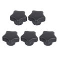 thumbnail image 2 of Uxcell M4 Female Thread 33mm Plastic Star Head Screw On Type Clamping Knob (5-pack), 2 of 4