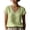 Green, variant on Womens Tops Casual Summer Short Sleeve V-Neck Circle Tops - Button Front for Everyday Green M