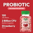 thumbnail image 2 of Human Beanz Probiotic Jelly Beans for Adults, 2 Billion CFU Digestive Health Supplement, Gut Health & Immune Support, Gluten-Free Kosher Halal Vegetarian, 120 Strawberry Gummies, 2 of 9