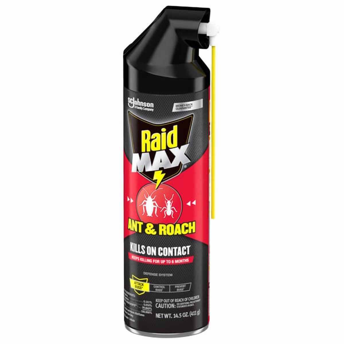 Raid® MAX Ant & Roach Killer Insecticide Aerosol Spray, 14.5 fl oz, 5 Pack