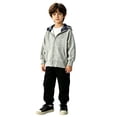 thumbnail image 2 of Generic Toddler Girls Zip Up Hoodies Cute Plaid Full-Zip Hooded Sweatshirts Kids Casual Spring Fall Sweatshirt Jackets with Pockets, 2 of 4