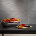 thumbnail image 4 of FASÄDE Ripple Decorative Vinyl 18in x 24in Backsplash Panel in Argent Silver (5 Pack), 4 of 5
