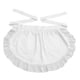 thumbnail image 1 of Delantal de cintura para cocina, restaurante, 100 % algodón, delantal de bistró con bolsillos para niñas y mujeres, 1 of 5