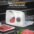 thumbnail image 3 of PANCERKA Meat Slicer Machine for Home Use with 2 Removable Stainless Steel Blades, Adjustable Thickness 0-15mm, 3 of 11