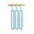 thumbnail image 2 of yuHome 3 Pack Magic 9-Hole Hangers Closet Organizer and Wardrobe Storage Space Saving Multifunctional Travel Hanger 360 Rotating Hanger Heavy Duty Plastic Hanger for Coats Wardrobe Organization, 2 of 10