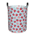 thumbnail image 2 of Goofa Strawberries Printed Circular Hamper,Laundry Basket with Handles,Storage Baskets Foldable,Large Capacity Laundry Hamper-Medium, 2 of 8