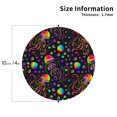 thumbnail image 3 of Balery 6 Pcs Rainbow Jellyfishesleather Coasters Set, Drink Table Cup Coasters For Living Room Kitchen Coffee Decor, 3 of 9