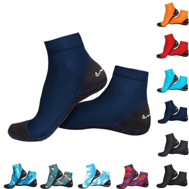 Calcetines acuáticos OMGear Navy XS Sand Proof de secado rápido