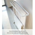 thumbnail image 6 of Yamazaki Home Bath Towel Hanger, White, Steel,  Holds towels up to 24.5" x 58", Supports 2.2 pounds, Water Resistant, 6 of 7