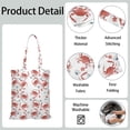 thumbnail image 3 of Retro Crab & Palm Tree Print Shopping Tote - Durable Machine Washable Bag for Travel & Groceries, 3 of 5