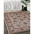 thumbnail image 3 of Ahgly Company Machine Washable Indoor Rectangle Industrial Modern Khaki Rose Pink Area Rugs, 2' x 5', 3 of 7