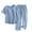 Blue, variant on Tnhcen Women's Built-in Bra Modal Pajama Set Ruffle Pants Sleepwear Comfortable Loungewear 2-Piece Set XL-3XL Blue