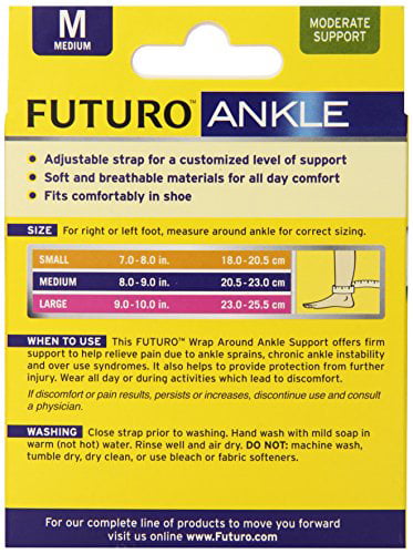 Futuro Knee Support Size Chart