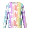 thumbnail image 5 of Bovemsi Womens Sweatshirts Women's Fashion Spring Autumn Casual Long Sleeve Hoodless Sweatshirt Top Fall Fashion Outfits 2025 Clothes, 5 of 5