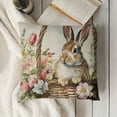 thumbnail image 3 of YINGXI Pillow Covers Pink Flowers Throw Pillow Spring Decorations for Bed Chair Sofa Couch 12x12in, 3 of 5