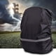 thumbnail image 5 of Soidarity Chubasquero ligero reflectante de alta calificación, impermeable, Poncho de lluvia, bolso de hombro ultraligero, impermeable Mochilas de mochilero negro L Soidarity JJ22863-17, 5 of 6