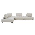 thumbnail image 5 of Modular Deep Tufted Sectional Sofa Set, Beige, Fabric, Modern Contemporary French Country, Living Lounge Cafe Room Hotel Lobby Hospitality, 5 of 10