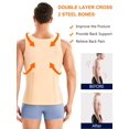 thumbnail image 3 of Camiseta Sin Mangas De Compresión Junlan Para Hombre Con Cremallera, Fajas Para El Cuerpo Para Hombres, 3 of 4
