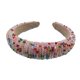 thumbnail image 1 of Sonducket Diademas con cuentas de cristal con purpurina, tocado de punto Flexible para el cabello, tocado para mujer, fiesta, colorido brillante Accesorio para el cabello rosa colorido Sonducket AP010971-24B, 1 of 5