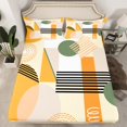 thumbnail image 2 of Homewish Minimalist Geometric 4pcs Bed Sheets for Teens Boys Girls,Abstract Stripes King Sheets,Vintage Aesthetic Super Cozy Sheet Set,Lightweight Room Decor, 2 of 7