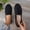 Black, variant on Women's Mesh Round Toe Loafers, Breathable Mesh Plus Size Round Toe Solid Color Casual Flats Army Green