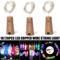 thumbnail image 2 of CAROOTU LED Copper Wire Mini String Light Bottle Cork Shape lights for DIY Christmas Halloween Wedding, 2 of 7