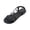 Summer Sandals # A01 Black, variant on Women's Flat Strappy Sandals Plus Size Criss-Cross Open Toe Shoes Summer Slip-On Walking Outdoor Footwear Elastic Ankle Strap Casual Boho Dressy Sandal
