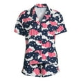 thumbnail image 4 of Way to Celebrate Women’s Americana Shorty Pajama Set, 2-Piece, Sizes XS to 3X, 4 of 4