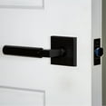 thumbnail image 2 of Viaggio Qadmhmcon-Reb_Prv_234_Lh Quadrato Hammered Left Handed Solid Brass Privacy Door, 2 of 7