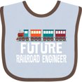thumbnail image 3 of Inktastic Future Railroad Engineer Train Boys or Girls Baby Bib, 3 of 4