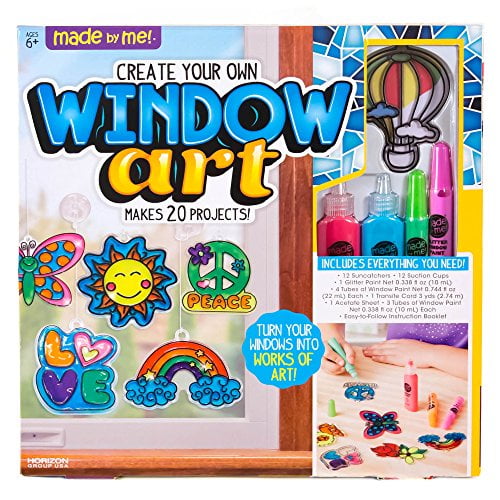 Made By Me Create Your Own Window Art, Assorted Colors