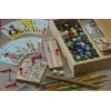 Pavilion Fun With Games Set In Wooden Game Box Marbles Pick Up Sticks Cards