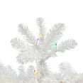 thumbnail image 2 of Vickerman 5.5' White Salem Pencil Pine Artificial Christmas Tree, Multi-Colored Dura-lit LED Lights, 2 of 2