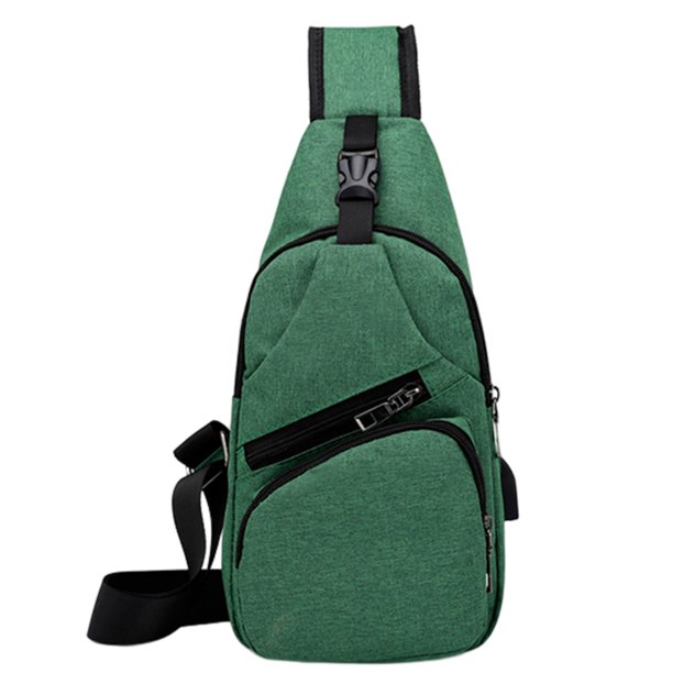 Bolsa de pecho para hombre, bolsa de lona Oxford, ligera, resistente al desgaste, viaje de compras