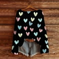 thumbnail image 2 of Women Heart Sweater Cute Knit Long Sleeve Valentine Crew Neck Pullover Shirts, 2 of 3