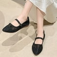 thumbnail image 6 of CHICVOMEY Lace Mesh Mary Jane Shoes for Women Casual & Work Walking Mary Jane Flats Ballet Flats with Buckle Fashion Ballet Flats for Women, 6 of 7