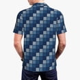 thumbnail image 5 of Rocae Pixel Grid for Men's Short Sleeve Polo Shirt, Quick Drying Performance Moisture Wicking Sports Men's Golf Shirt 4X-Large, 5 of 9