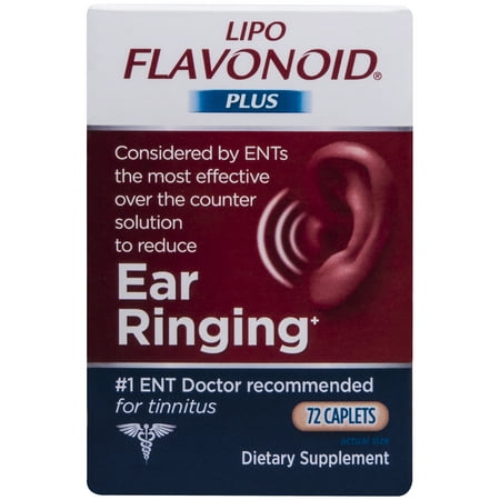 Lipo-Flavonoid Plus Ear Health Supplement Most Effective Over the Counter Solution to Reduce Ear Ringing #1 Ear, Nose, and Throat Doctor Recommended for Tinnitus, 72 (Best Over The Counter Yeast Medication)