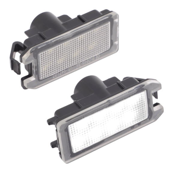 Unique Bargains LED License Plate Light for Jeep Grand Cherokee 2014-2020 for Fiat 500 2013-2019 White LED Tag Light ABS No.68228930AA/68228931AA 2 Pcs