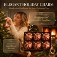 thumbnail image 2 of Aurorax Shatterproof Christmas Ball Ornaments,6 Pack Christmas Tree Ornaments Balls Sets,Golden Floral Red Plastic Hanging Holiday Party Home Decor Indoor Outdoor, 2 of 7