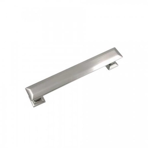 Strategic Brands 83728 5 in. Satin Nickel Poise Cabinet Pull with Back Plate