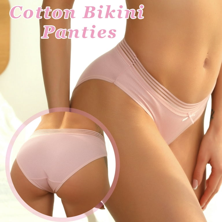 Cinvik Womens Underwear Cotton Bikini Panties Ladies Underwear, Size 2XL