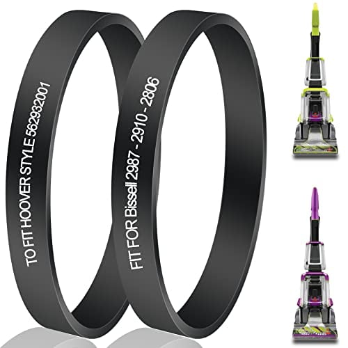 Vacuum Belt Replacement for Bissell PowerForce PowerBrush Pet and TurboClean PowerBrush Lightweight Pet Vacuum Cleaner, fits Model: 2910, 2910W, 2987, 29878, 29879, 2806, 28062, 28068 Carpet Cleaner