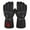 Black-07, variant on Mens and Womens USB Heated Gloves 3Rd Gear Temperature Regulation Full Finger Adjustable Buckle Cute Print Waterproof Warm for Cold Weather Winter Skiing Mittens Black