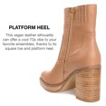 thumbnail image 6 of Journee Collection Womens Brittany Tru Comfort Foam Inside Zip Platform Booties, 6 of 6